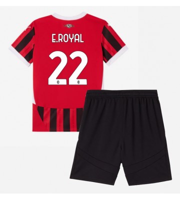 AC Milan Emerson Royal #22 Primera Equipación Niños 2024-25 Manga Corta (+ Pantalones cortos)